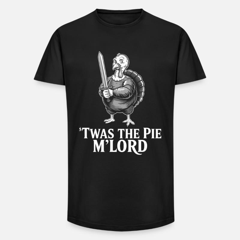Pie Lord Krieger-Turkey - Long Fit Männer T-Shirt - Schwarz