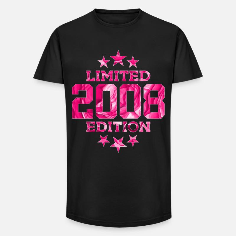 ÉDITION LIMITÉE 2008 18E ANNIVERSAIRE - T-shirt coupe longue homme - noir