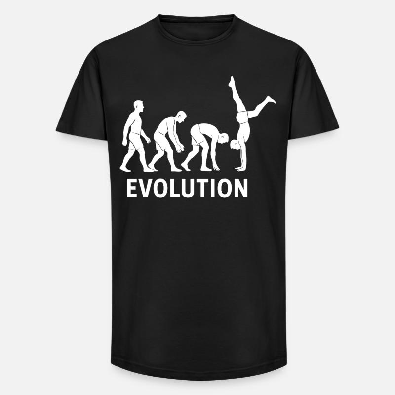 Calisthenics Evolution Fitness-Studio-Training - Long Fit Männer T-Shirt - Schwarz