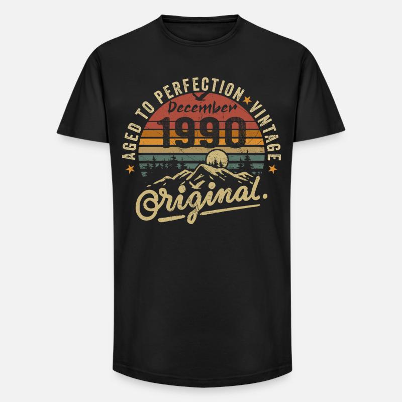 Legenden wurden im Dezember 1990 - Long Fit Männer T-Shirt - Schwarz