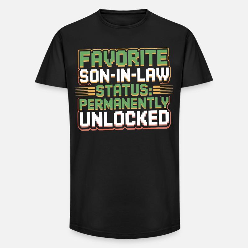 Schwiegermutter Retro Lustiger Schwiegervater - Long Fit Männer T-Shirt - Schwarz