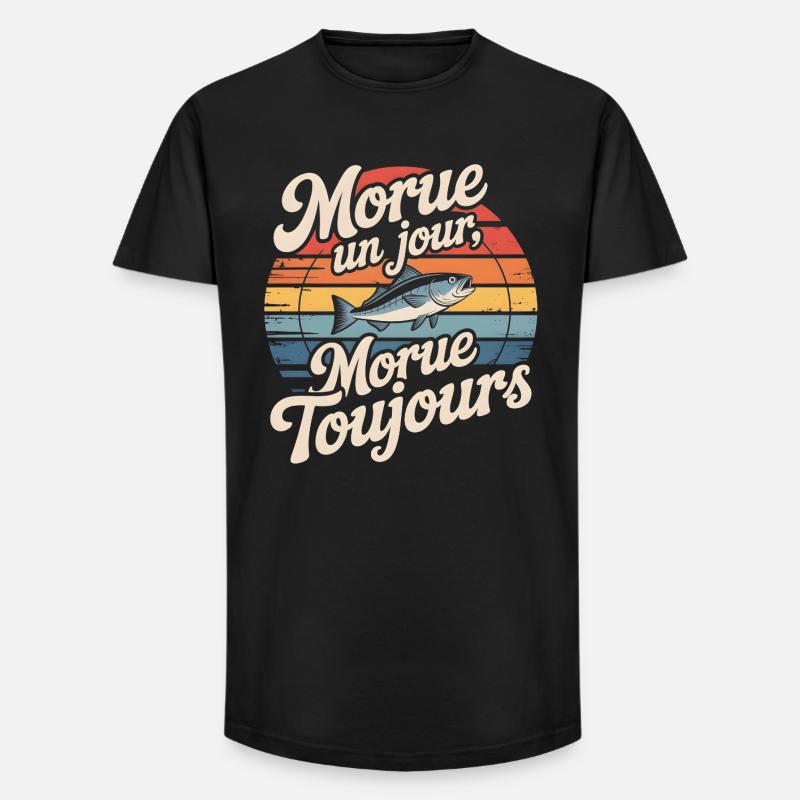 Once cod Cod - Long Fit Men's T-Shirt - black