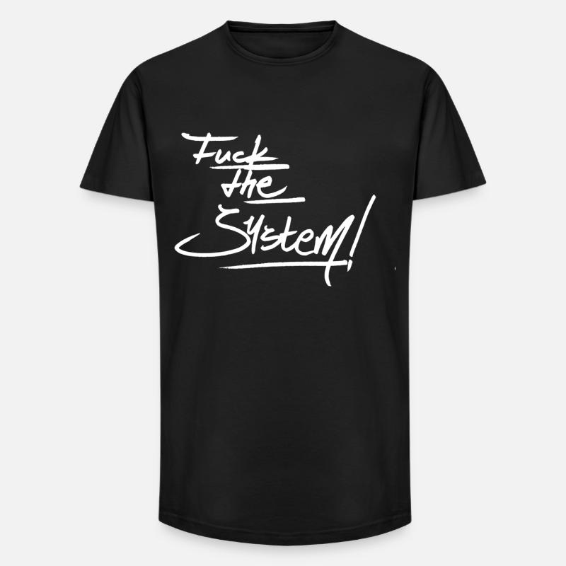 F t S - Long Fit Männer T-Shirt - Schwarz
