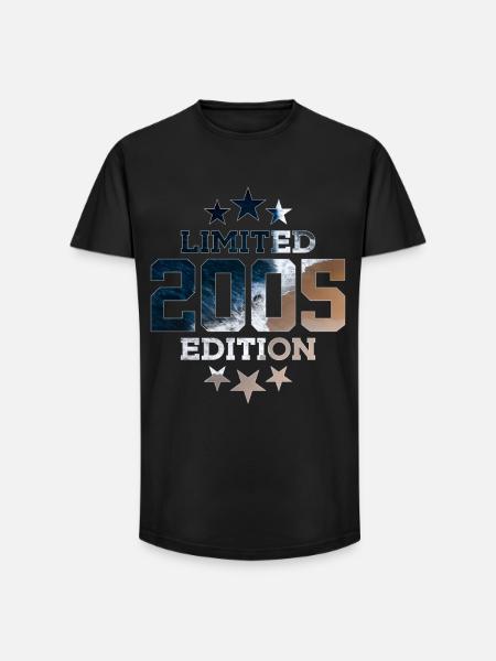 ÉDITION LIMITÉE 21E ANNIVERSAIRE 2005 - T-shirt coupe longue homme - noir