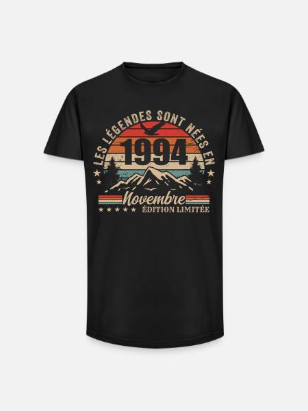 Awesome since November 1994 | November 1994 - Long Fit Men's T-Shirt - black