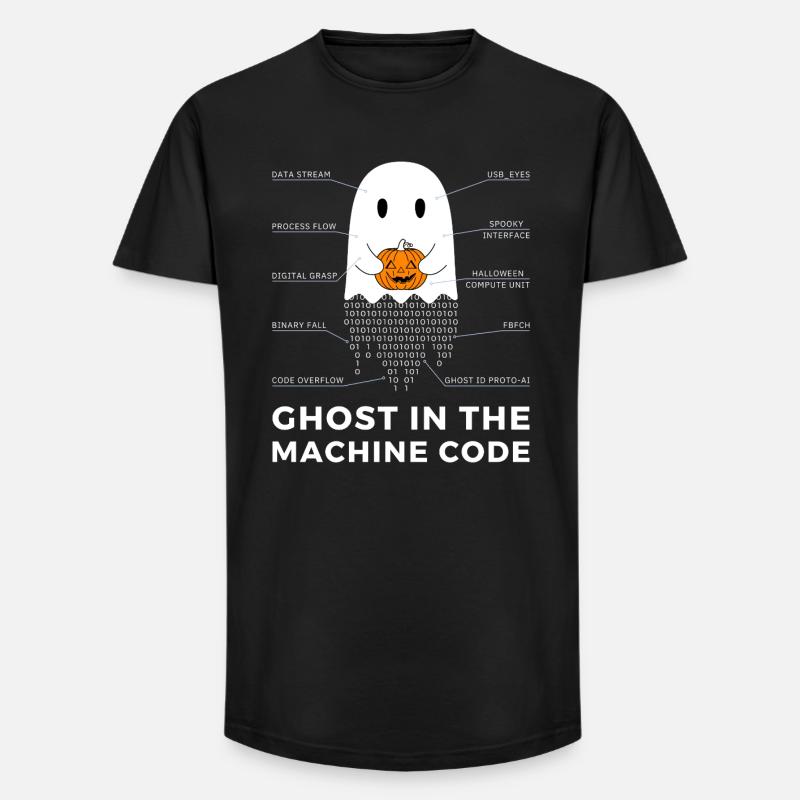 Lustiger Programmierer, Programmierer Halloween T-Shirt - Long Fit Männer T-Shirt - Schwarz