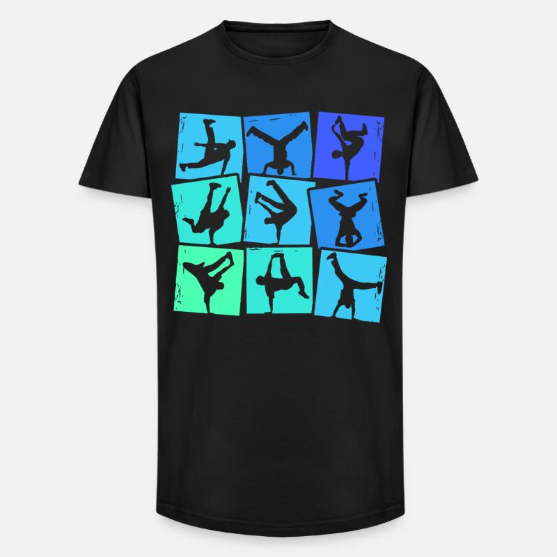 Breakdance Breakdancer Breakdancing Kinder Jungen - Long Fit Männer T-Shirt - Schwarz