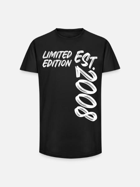 Édition limitée est. 2008 - T-shirt coupe longue homme - noir