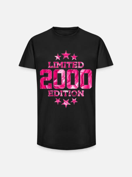 ÉDITION LIMITÉE 26E ANNIVERSAIRE 2000 - T-shirt coupe longue homme - noir