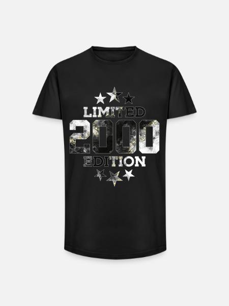 ÉDITION LIMITÉE 26E ANNIVERSAIRE 2000 - T-shirt coupe longue homme - noir