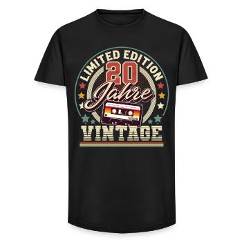 30th Birthday Cassette Vintage - Long Fit Men's T-Shirt - black - Front - AI Model Male 185 light (185cm)