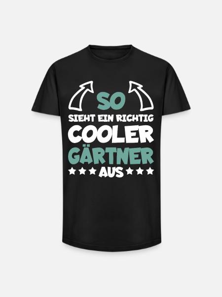 Really Cool Gardener Funny Saying Gift - Long Fit Men's T-Shirt - black