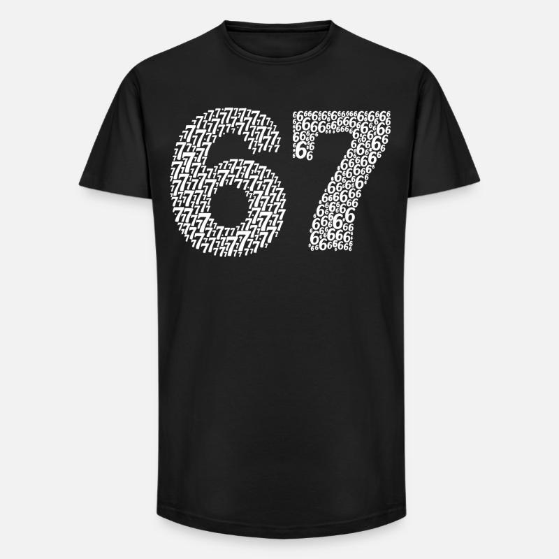 Sixty Seven meme - Long Fit Männer T-Shirt - Schwarz