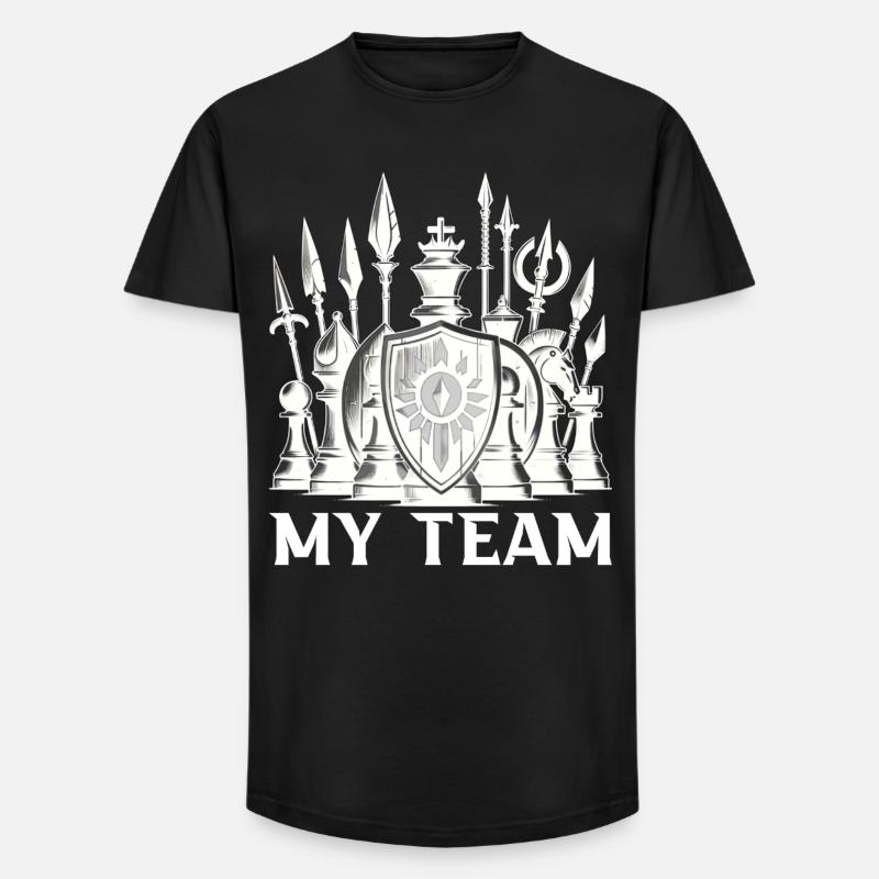 Chess - Long Fit Männer T-Shirt - Schwarz