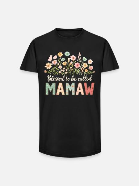 Gesegnet Mamaw genannt zu werden - Long Fit Men's T-Shirt - black
