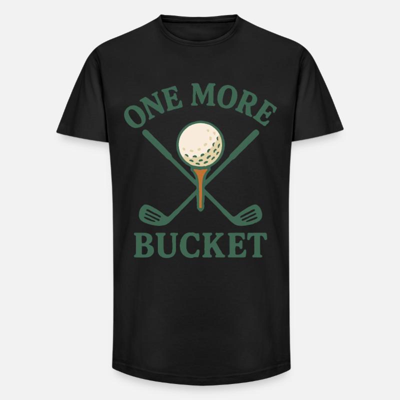 Ein weiterer Eimer Golfschläger Fun Design - Long Fit Männer T-Shirt - Schwarz