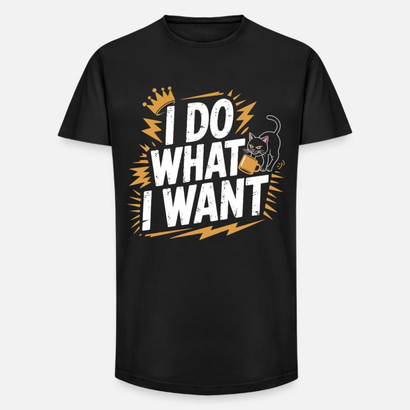 Ich tu, was ich will - Long Fit Männer T-Shirt - Schwarz