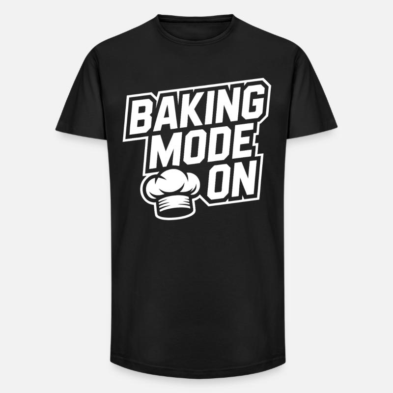 Backmodus An – Küchenhumor Design - Long Fit Männer T-Shirt - Schwarz
