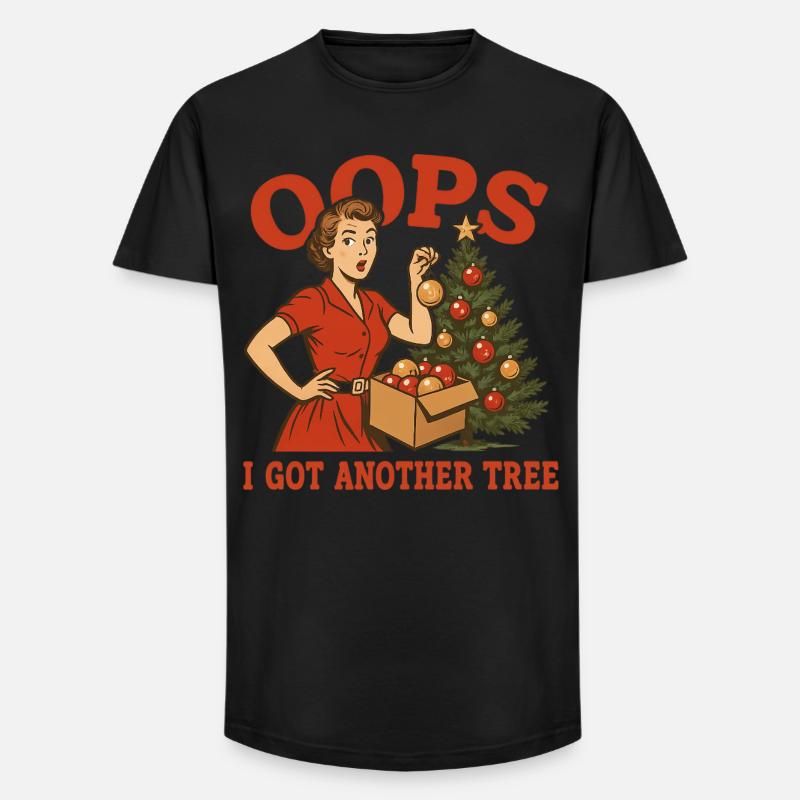 Oops I Got Another Tree - Long Fit Männer T-Shirt - Schwarz