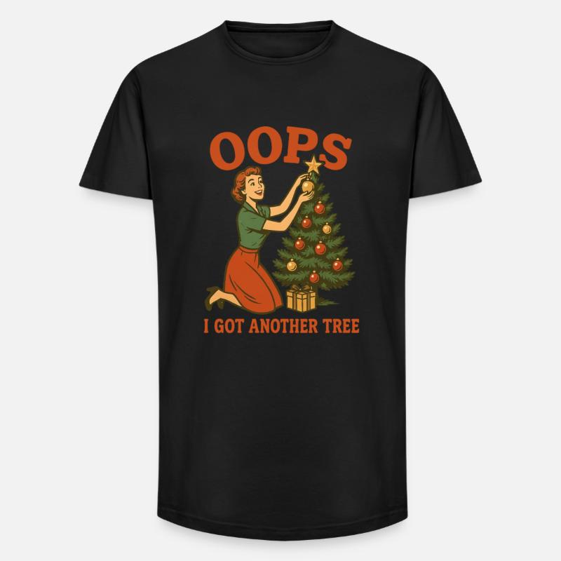 Oops I Got Another Tree - Long Fit Men's T-Shirt - black