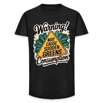 Nutritionist Warning May Cause Sudden Dietary - Long Fit Men's T-Shirt - black - Front - AI Model Male 185 light (185cm)