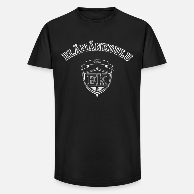 Die Schule des Lebens - Long Fit Männer T-Shirt - Schwarz