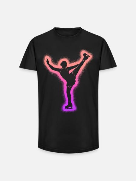 Eiskunstläuferin Eislaufen Mädchen Eiskunstlauf - Long Fit Men's T-Shirt - black