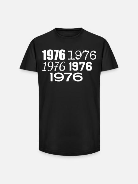 1976 - Long Fit Men's T-Shirt - black