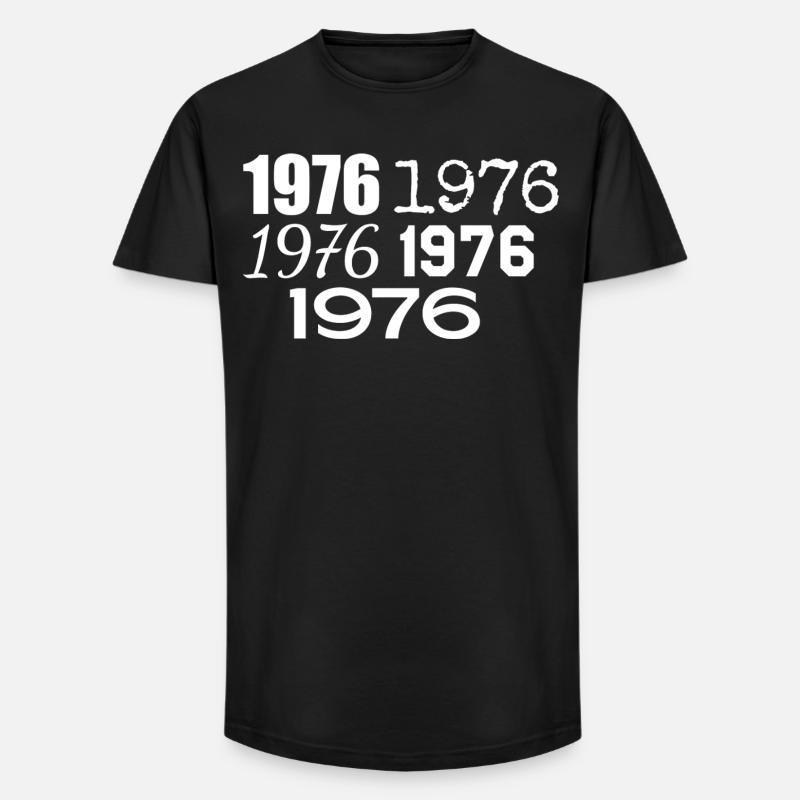 1976 - Long Fit Men's T-Shirt - black