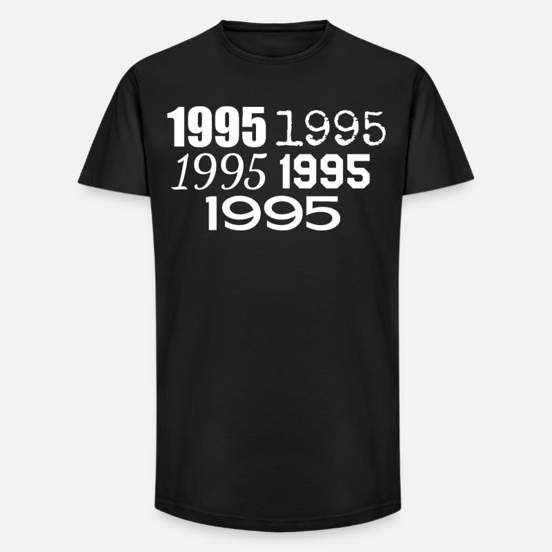 1995 - Long Fit Männer T-Shirt - Schwarz