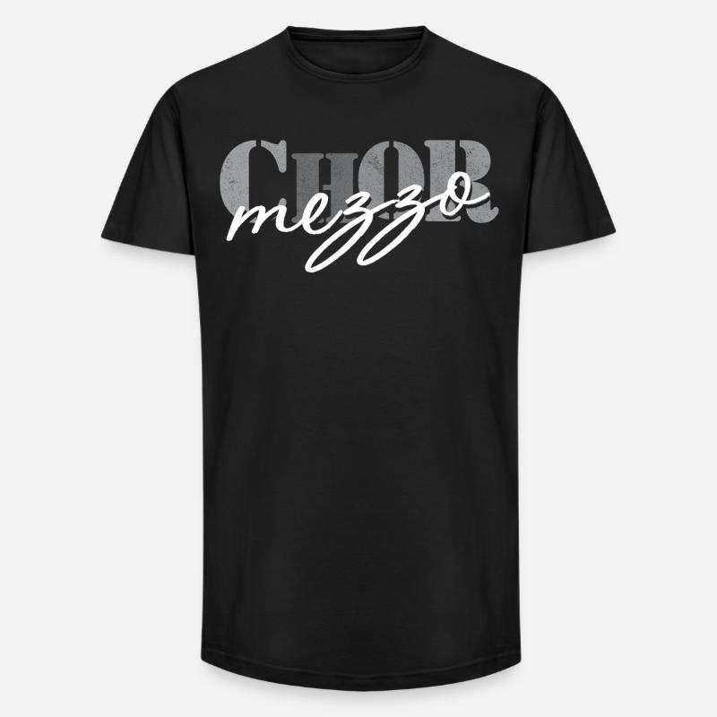 Chor Mezzosopran - Long Fit Männer T-Shirt - Schwarz