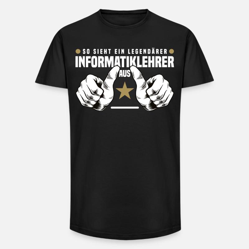 Computer Science Teacher - Long Fit Men's T-Shirt - black