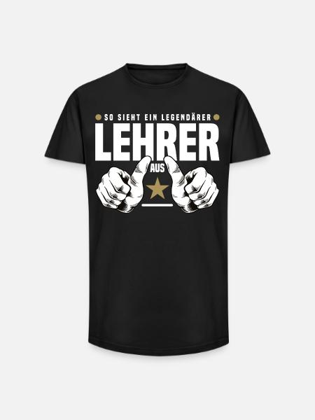 Legendary Teacher - Long Fit Men's T-Shirt - black
