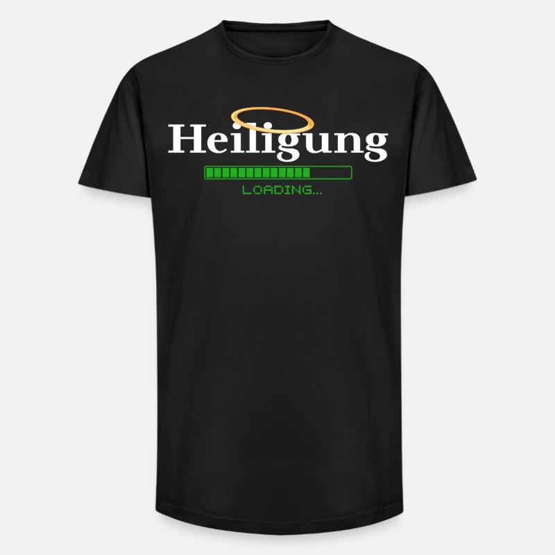 Heiligung - loading - Heiligenschein - Long Fit Männer T-Shirt - Schwarz