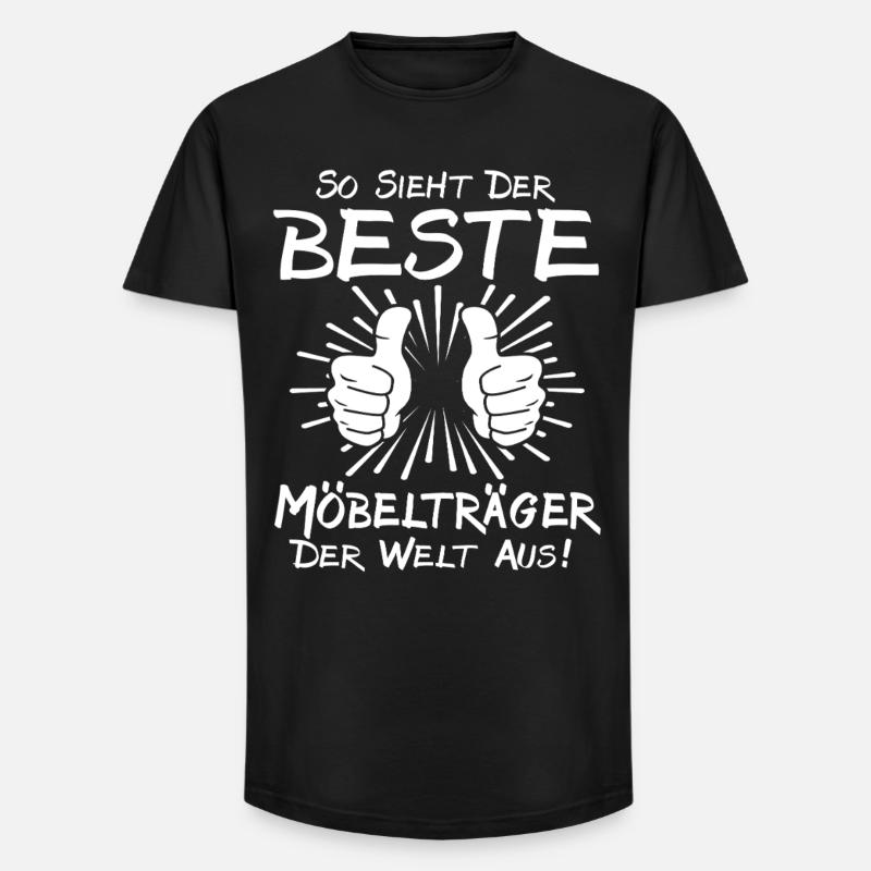 Bester Möbelträger - Long Fit Männer T-Shirt - Schwarz