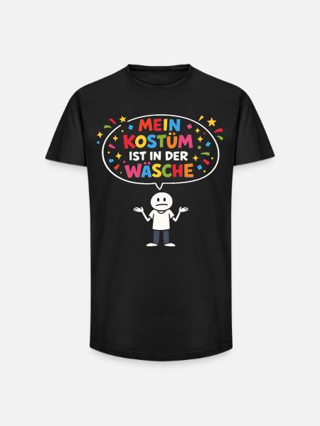 Kostümersatz Karneval Fasching Lustiger Spruch - Long Fit Männer T-Shirt - Schwarz