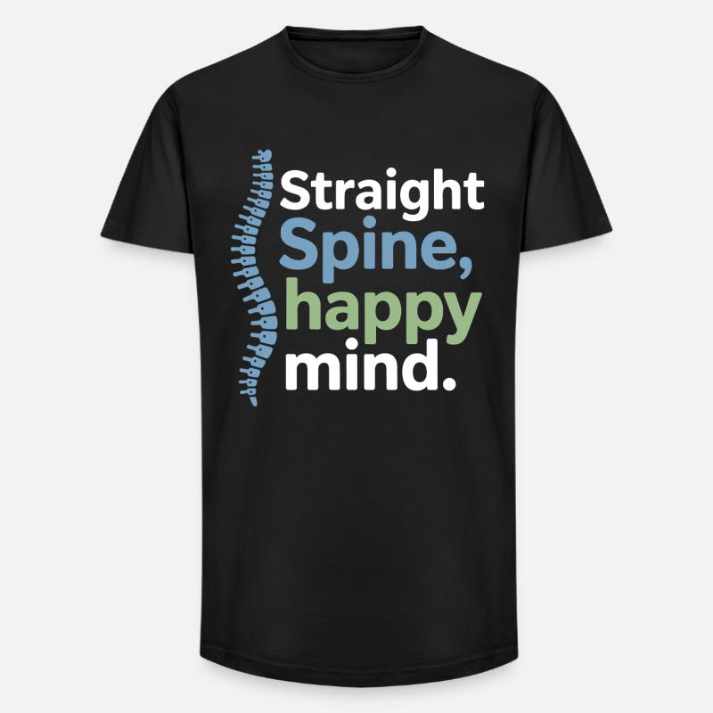 Licensed DC Clinical Neuro-Spinal Alignment Gear  - Long Fit Men's T-Shirt - black