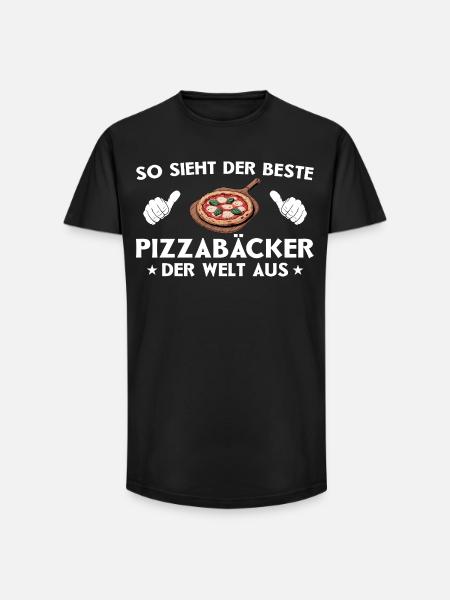 Pizza Best Pizza Maker Gift Idea - Long Fit Men's T-Shirt - black