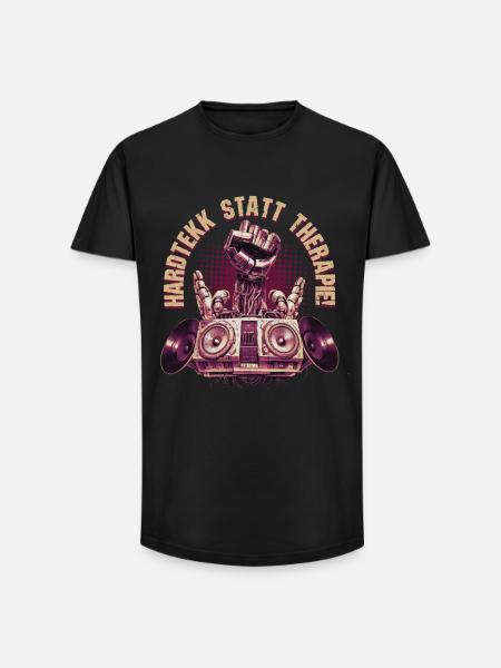 Hardtekk Tekke East Germany - Long Fit Men's T-Shirt - black