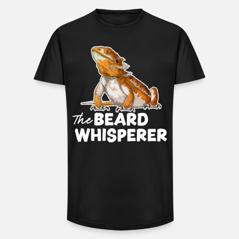 Der Bartflüsterer - Long Fit Männer T-Shirt - Schwarz