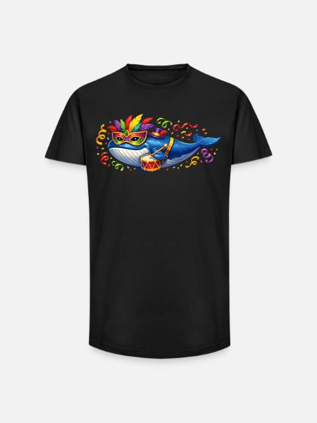 Karnewal Karneval Fasching Geschenk - Long Fit Männer T-Shirt - Schwarz