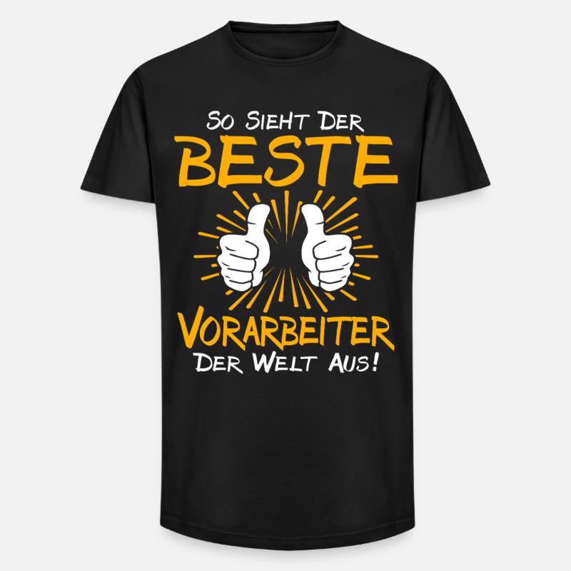 Vorarbeiter Geschenkidee - Long Fit Männer T-Shirt - Schwarz
