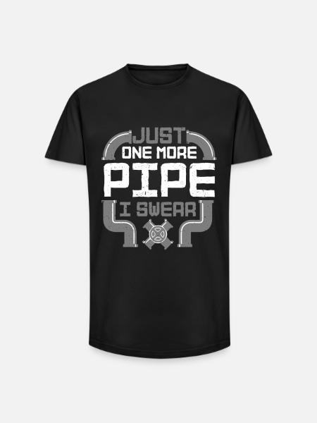 Pipe Layer Pipeline Builder - Long Fit Men's T-Shirt - black