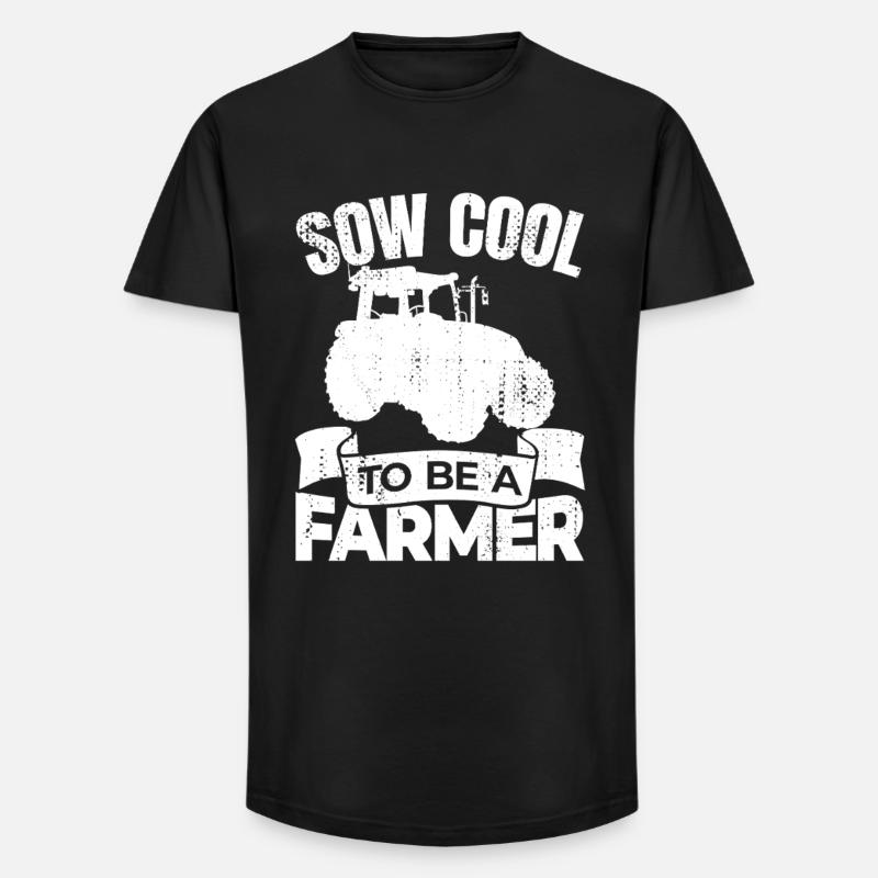So Cool ein Bauer zu sein - Long Fit Männer T-Shirt - Schwarz