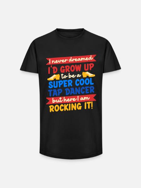 Stepptanz Stepptänzer Stepptänzerin Stepper - Long Fit Männer T-Shirt - Schwarz