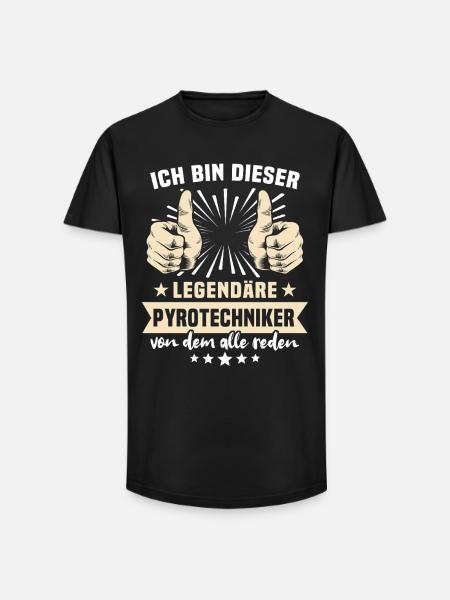 Pyrotechnician sayings - Long Fit Men's T-Shirt - black