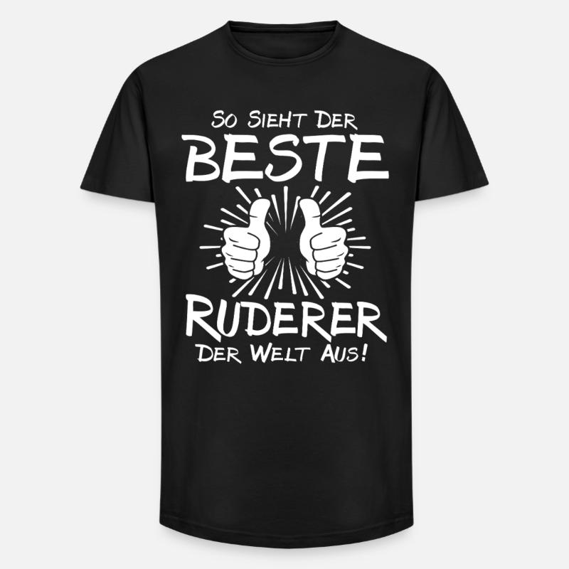 Bester Ruderer - Long Fit Männer T-Shirt - Schwarz