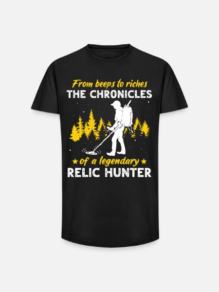 Reliktesucher Metalldetektor Sondeln - Long Fit Männer T-Shirt - Schwarz