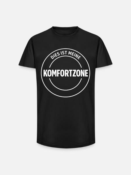 C’est ma zone de confort - T-shirt coupe longue homme - noir