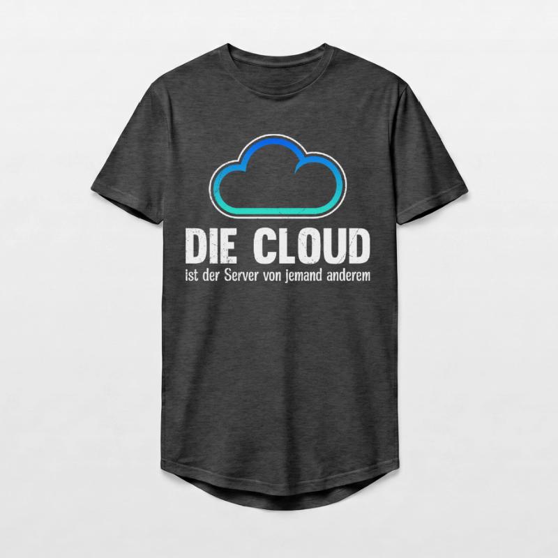 Coder THE CLOUD IS SOMEONE ELSE'S SERVER Long Fit Men's T-Shirt